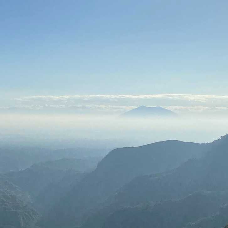 View of Mt. Arayat and Porac Mountain Ranges from Miyamit View Deck