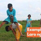 Examples of laro ng lahi